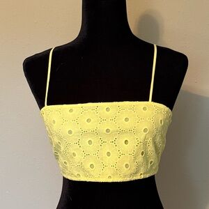 Seafolly yellow lace top